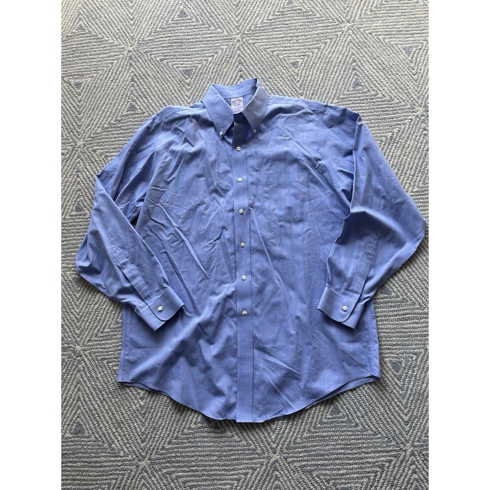 Brooks Brothers Long Sleeve Button Shirt - Blue/Red/White - 16.5-35‎